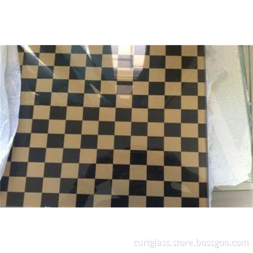 Painted Patterned Screen Printed Glass 4mm 5mm 6mm For Furn